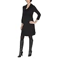 Moody Mamas Maternity Cowl Neck Dress - Black