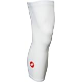 Castelli Lycra Knee Warmer White Size Medium