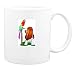 Mug with hound, dog, basset, parrot