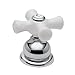 Price Pfister HHS-BCPC White Porcelain Cross Handle, Chrome