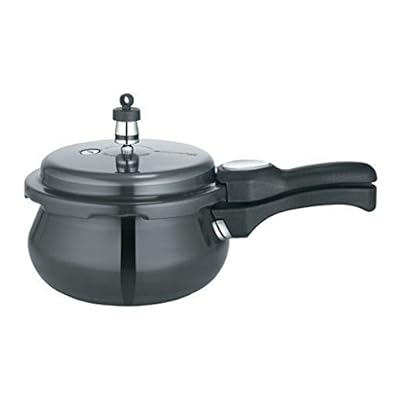 Premier Aluminium Express Trendy Black Pressure Cooker - 10 Litres