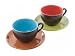 Mario Batali Cafe Cups and Saucers, Set of 2