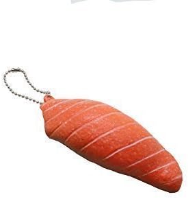 Realistic Salmon Soft Kawaii Sushi Squishy Puni Puni Japanese Edition.