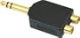 American Recorder Technologies 1/4" Female to 1/4" Female Stereo Adapter Gold