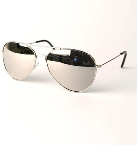 Classic Tear Drop Mirror Lens Aviator Sunglasses