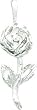 Sterling Silver Rose Pendant