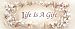 Life is a Gift Motivational Art Poster Print by T. C. Chiu, 20x8