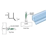 CRL Dual Durometer PVC Seal and Wipe for 3/8" Glass - 98 in long
