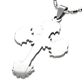 Ornate Cross Stainless Steel Pendant