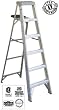 Louisville Victor AS4003 3-ft Extra Heavy Duty Aluminum Step Ladder 225 lbs capacity