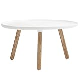 Normann Copenhagen Beistelltisch Tablo, Ø78cm weiß