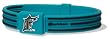 Phiten MLB Authentic Bracelet, Florida Marlins, Large (7.5 Inches)