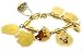 Estate 14k Gold Charm Bracelet with Pearls
