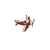 RED PLANE propeller AIRPLANE ceiling FAN PULL chain