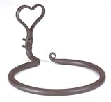 Towel Holders Black Wrought Iron, 6 Diameter Ring and Projects 7 1/2.