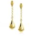 14K Gold Polished Drop Earrings