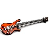 Baltic Amber Sterling Silver Rock Star Guitar Brooch