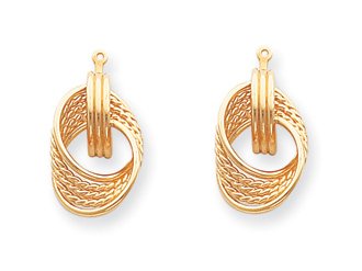 14K Love Knot Earring Jackets