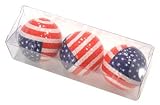 American Flag Designed Golf Balls - 3 balls in a box