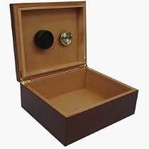 25-50 Cigar Dark Cherry Finish Humidor