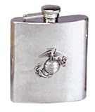 Marine Corp Logo Stainless Steel Flask