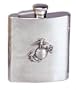 Marine Corp Logo Stainless Steel Flask