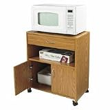 31QMXJY666L. SL160  Microwave Cart, 25x16x32 1/2, Medium Oak