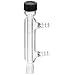 Pyrex Borosilicate Glass Jacketed Reflux Condenser, Standard Taper Threaded Joint