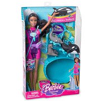 Barbie I Can Be: A SeaWorld Trainer Doll Play Set - African-American
