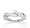 14k White Gold Crossover .50 Carat Diamond Journey Ring