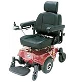 Drive Medical Image Deluxe Mid Wheel Drive Power Base Burgundy - 1 Ea