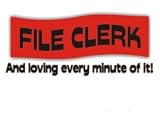 : FILE CLERK And loving every minute of it Two-Tone Raglan Sleeve Hooded Sweatshirt (Your Choice Of Colors)