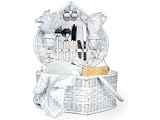 Picnic Time 328-35-150 White Heart-Shaped Wedding Picnic Basket 2-person