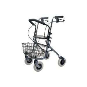 Dana Douglas Heavy Duty Riva Rollator 4 Wheel Walker - Standard, Electric Blue - A14191 02B STD BL