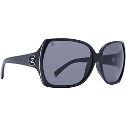 VonZipper Trudie Women's Polarized Casual Wear Sunglasses - Black Gloss/Grey Poly