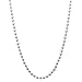 Men's 2.2mm Solid 925 Sterling Silver Military Ball Chain Necklace