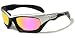 V25 Padded Motorcycle Sunglasses UV400 Rated PC Unbreakable with Pouch