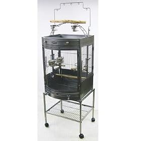 Super Pet EZ Care Bow Front Mini Playtop Bird Cage for Small Birds