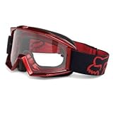 Fox - Main MX Youth Goggle, Metallic Red w/ Clear lens