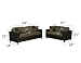 Bobkona Seattle Microfiber Sofa and Loveseat 2-Piece Set in Sage Color
