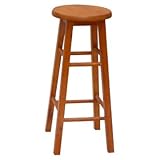 Upholstered Stool by Standard Furniture - Dark Wood (10814)