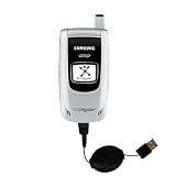 Retractable USB Cable for the Samsung D357 with Power Hot Sync and Charge capabilities - Gomadic Brand w/ TipExchange Technology
