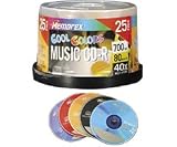 3 Pack of 40x Cool Colors Write-Once CD-R Spindle For Audio - 25 Disc Spindle