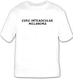Cure Intraocular Melanoma T-shirt Large White