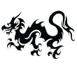 DRAGON 4 Temporary Tattoo 2.5x3.5