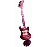 guitare electrique en bois faite a la main