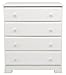 DaVinci Kalani 4-Drawer Dresser, White