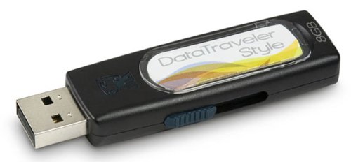 Childrens Toyshop  Electronics : Kingston 8 GB DT Style USB Flash Drive (Black) (DTYLB/8GBKR)
