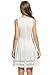 HOTOUCH Women's Slim Mesh Patchwork Sleeveless Cocktail Short Flare Dress