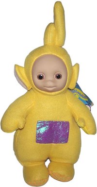Peluche Telutubbies Laa Laa Jaune 25 cm debout